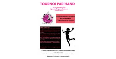 TOURNOI PAR'HAND 21 DECEMBRE 2018 19H A BELGIQUE