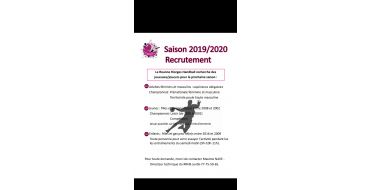 Le Roanne Riorges handball recherche des joueuses / joueurs pour la saison 2019 / 2020